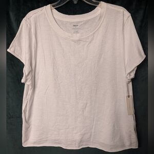 Anthropologie NWT White Short Sleeve Tee